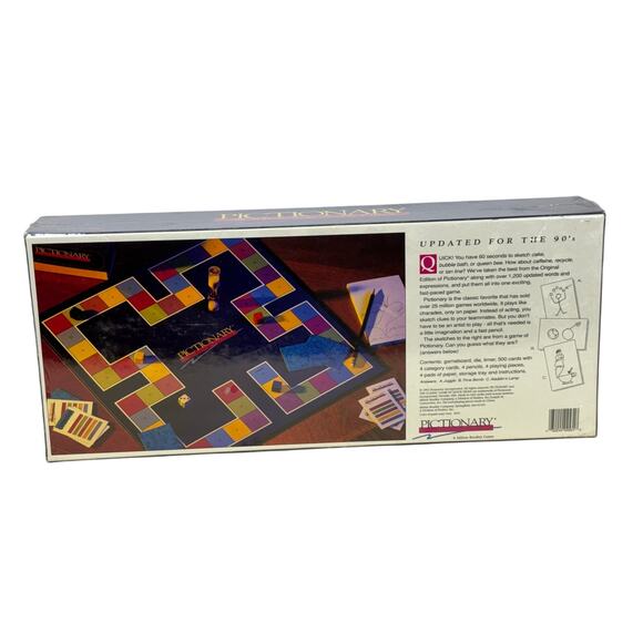 Pictionary Board Game Updated for the 90’s New Sealed Vintage Edition - Picture 4 of 9